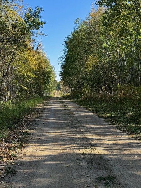 My first time down this long, straight road