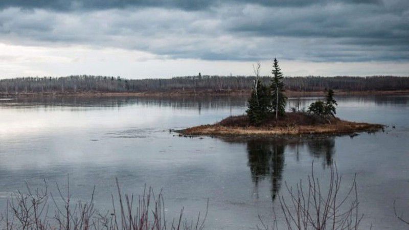 One of the islets at Islet Lake.