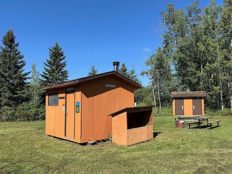 Push Shelter - Complete with Picnic Tables and Toilets