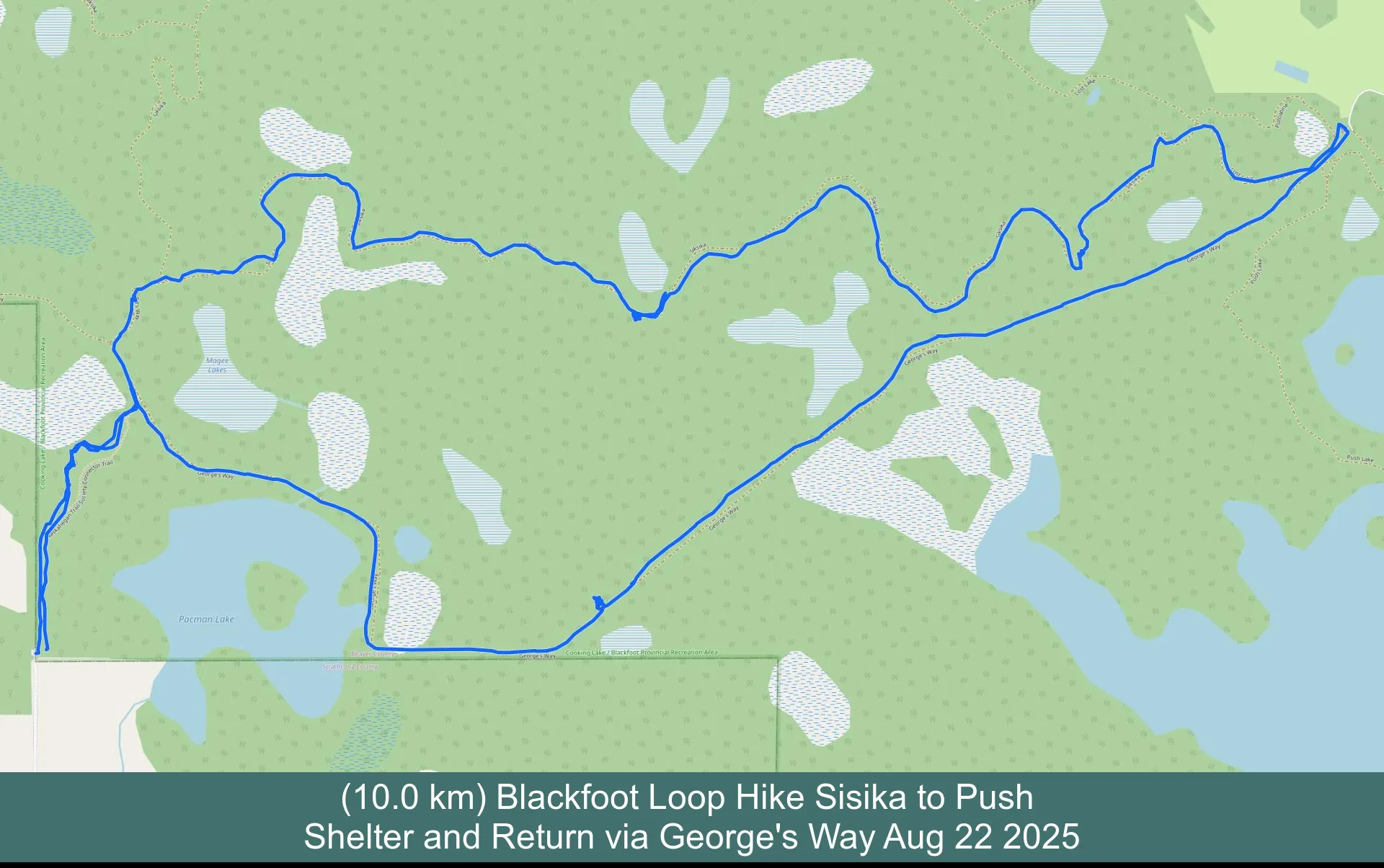 Loop Hike to Push Shelter and Return
