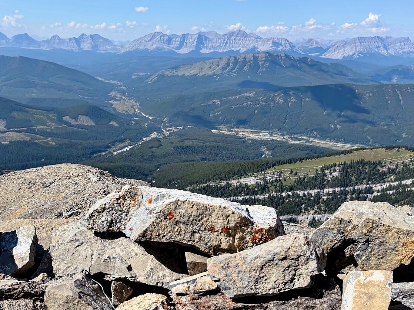 The view from the old Camerson Lookout at the summit of Mt Burke