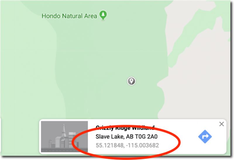 Where to find GPS coordinates with Google Maps