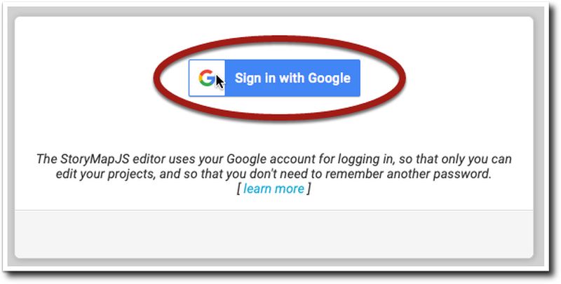 Sign in with your Google account by clicking the button