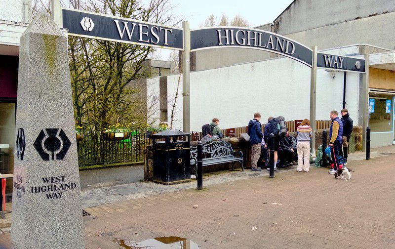 The West Highland Way starting point in Milngavie
