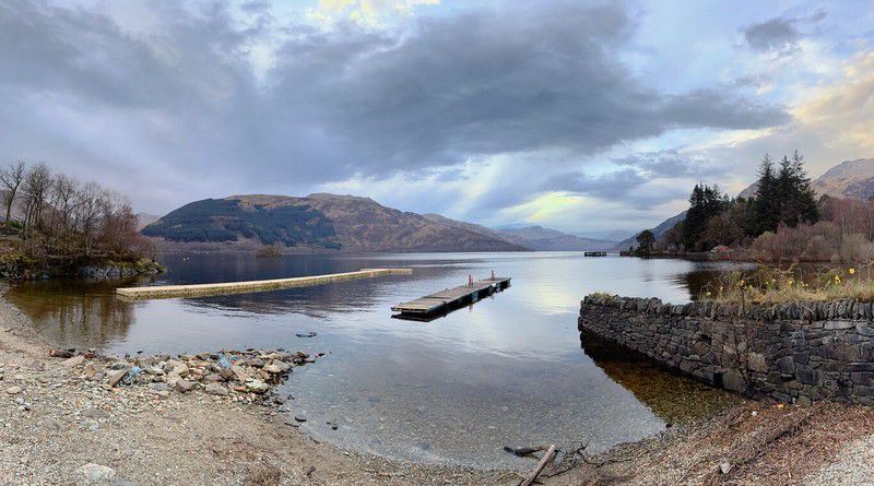 Looking north from the grounds of Rowardennan Hotel
