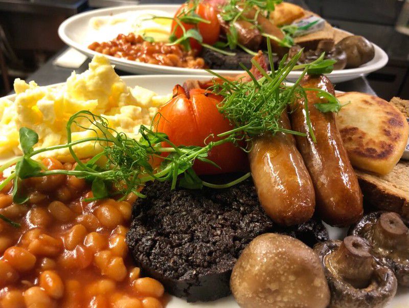 An example of a full Scottish breakfast - not my picture
