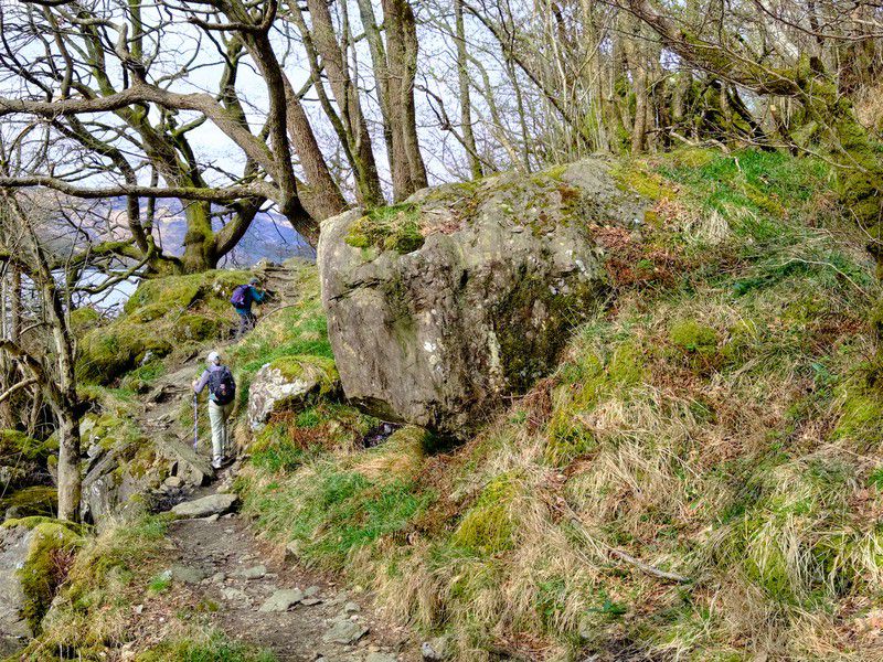 The trail was decidedly rugged in many places