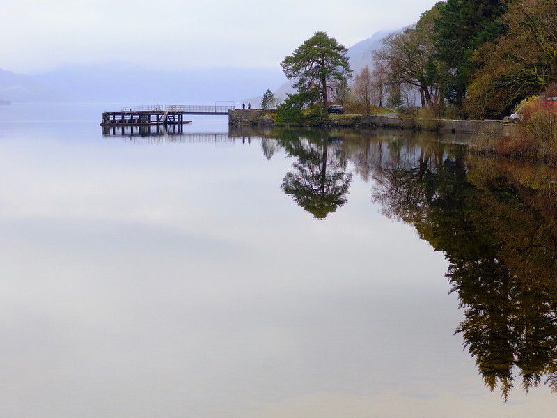 The view from the beach outside of Rowardennan Hotel
