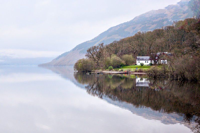 A view of the loch from the trail just a litte north from the Rowardennan Hotel