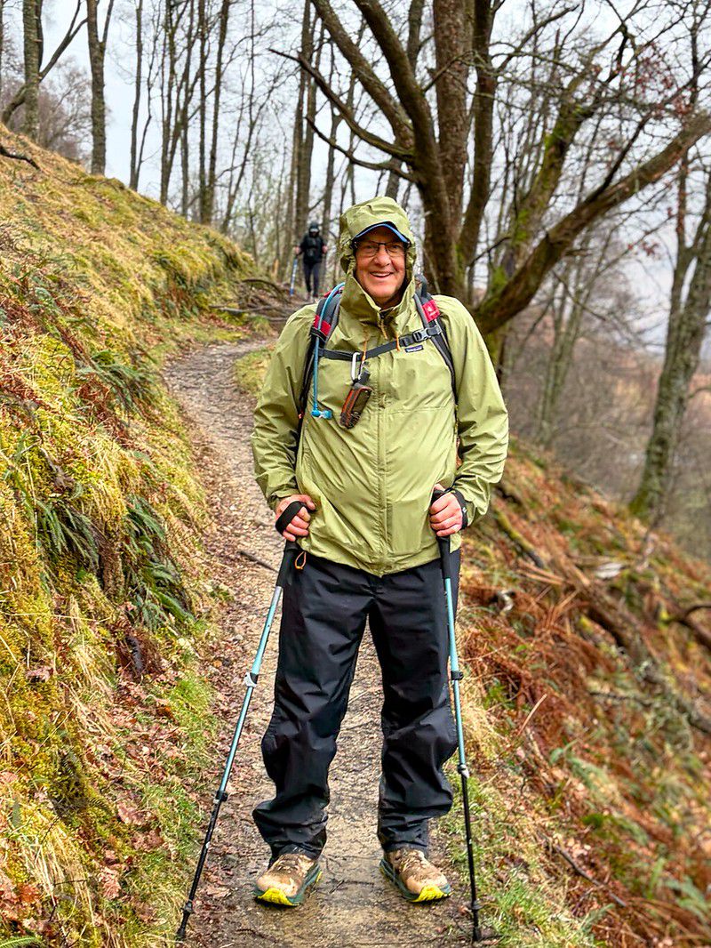 Despite how tough a day it was health-wise, I guess I could still manage a smile for the camera. (Photo by Bernie Wixson)