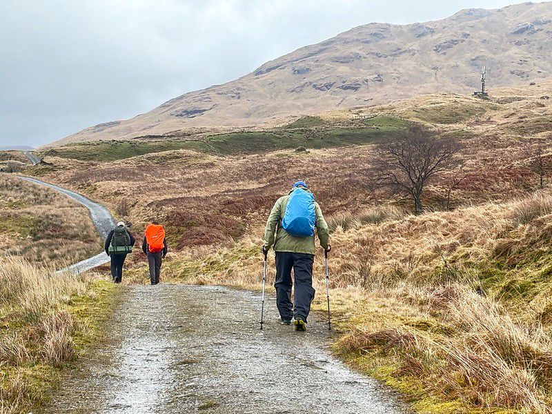 What I looked like from behind while walking through the Scottish Highlands (Photo by Bernie Wixson)