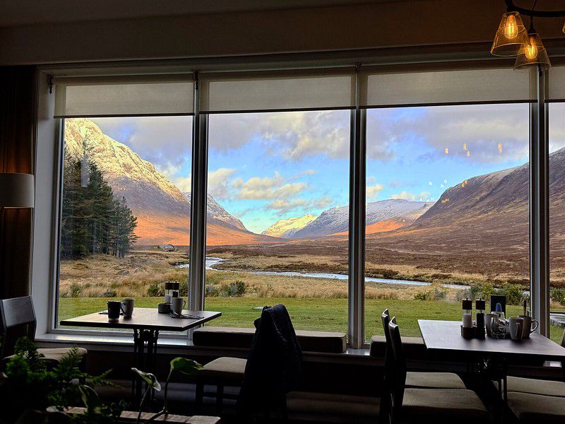 The magnificent view from my breakfast table
