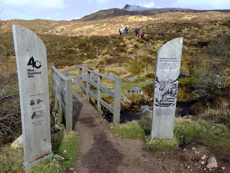 The "entrance" to the Devil's Staircase