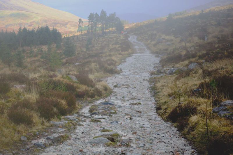 You might mistake this for a fast flowing creek. No - this is the road that had turned into a creek.